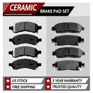 FRONT and REAR Ceramic Brake Pad For Chevy Traverse GMC Acadia Enclave Outlook - Picture 1 of 5
