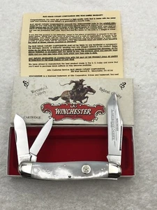 Winchester 1998 Mother of Pearl 380119-P 3 Blade Whittler Cartridge Series USA - Picture 1 of 19