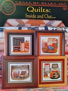 Quilts Inside and Out Cross Stitch PATTERN Leaflet/Booklet - Picture 1 of 1