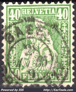 SUISSE N° 39 AVEC OBLITERATION - Picture 1 of 2