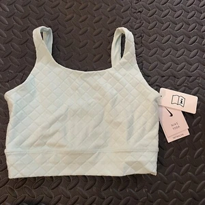 Nike Yoga Light Blue Green Turquoise Sports Bra Womens Small - Picture 1 of 8