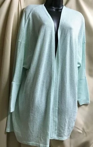 G by Giuliana Light Green Long Cardigan No Buttons Longsleeve Sz S NEW - Picture 1 of 4