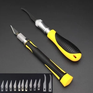 Hobby Wood Carving Knives Set Tool Spoon Kit Whittling Carpenter Engrav Craft 2P