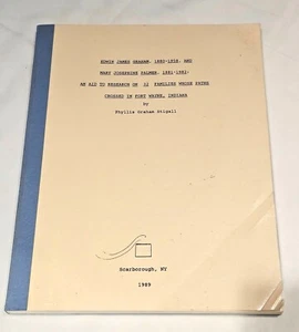 Edwin James Graham Mary Palmer Fort Wayne Indiana Manuscript Stigall 1989 - Bild 1 von 4