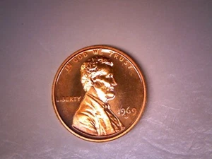 1969 S PROOF LINCOLN MEMORIAL CENT PENNY "Free Shipping" - Picture 1 of 2
