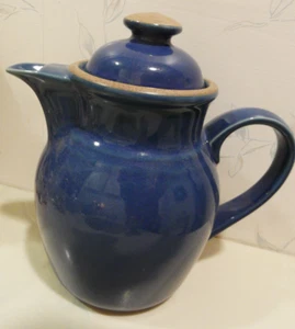 NEW Noritake Stoneware MADERA BLUE Coffee Pot -TEA POT Beverage Server - TEAPOT - Picture 1 of 2
