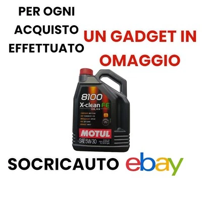5 Litri Olio Motul 8100 X-CLEAN FE C2-C3 SEA 5W30