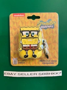 SpongeBob Schwammkopf Flexible PVC AirPods 1. - 2. Generation Hülle & Clip NEU! - Bild 1 von 2