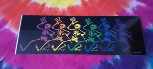 Pegatina Grateful Dead Rainbow Dancing Skeletons 9 pulgadas - Imagen 1 de 3