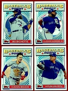 Bo Bichette 2020 Topps Finest Flashback RC Blue Jays Lot Guerrero Jr Biggio Ryu! - Picture 1 of 1