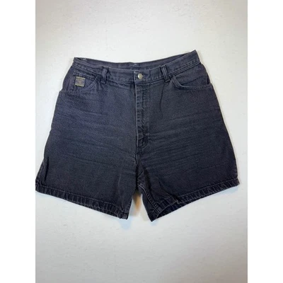 Pantalones Cortos Wrangler para Mujer Vintage Negros Denim Cintura Alta Mamá Foto 1 de 4