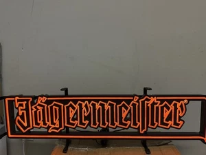 JAGERMEISTER LED LIT LIGHTED WALL HANGING OR STANDING BAR PUB SIGN W/ DIMMER - Picture 1 of 1