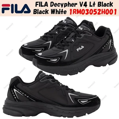 FILA Decypher V4 Lt Negro Negro Blanco 1RM03052H001 Hombres Tamaño - Imagen 1 de 4