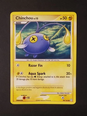 Chinchou 88/146 Pokémon Card 2008 Pokemon NM Near Mint - Image 1 of 2