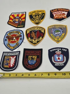Lote de 9 parches coleccionistas del Departamento de Bomberos Arizona Carolina del Sur Nueva Jersey T - Imagen 1 de 10