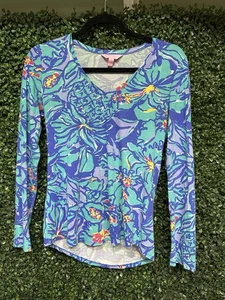 Lilly Pulitzer Ariella Mei Tai Long sleeve SZ small - Picture 1 of 3