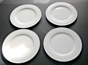 Lenox Bone China Avondale White Dinner Plates (4) Dishwasher & Microwave Safe - Picture 1 of 9