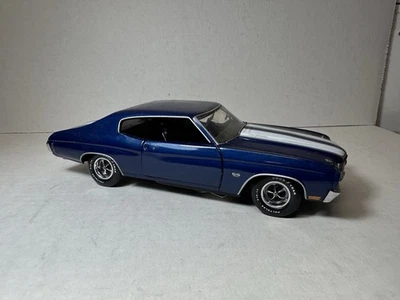 Franklin Mint 1970 Chevrolet Chevelle SS 454 Blue 1/24 Diecast (READ) - Image 1 of 4