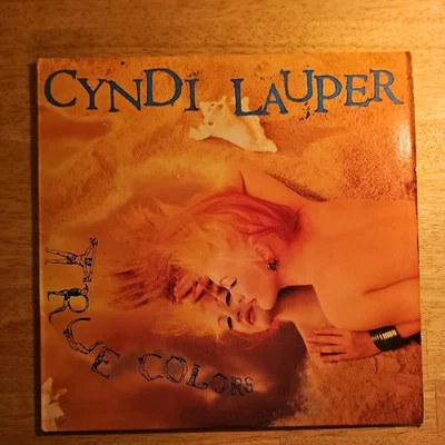 Cyndi Lauper – True Colors - LP 1986 Portrait Vinyl Record Shrink Hype Foto 1 de 4