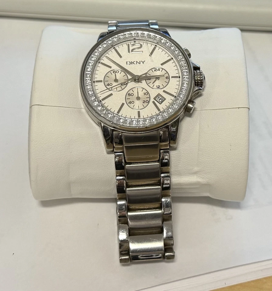 DKNY Women’s Stainless Steel Quartz Watch – Model NY-8083 – Pre-Owned - Image 1 of 4