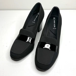 Anne Klein Iflex Telepathie Strick Stretch quadratisch Mokassinnaht Loafer Teo Pump Damen 9 - Bild 1 von 9