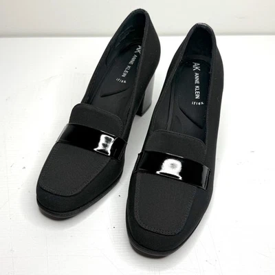 Mocasín Anne Klein Iflex Telepathy tejido elástico cuadrado sin usar, en caja, punta Teo Pump para mujer 9 Foto 1 de 4
