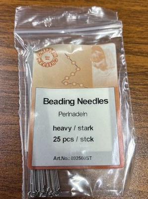 Beading Needles Fine Thin Long Straight Sewing Embroidery Thread 3.75in 25Pcs - Image 1 of 4