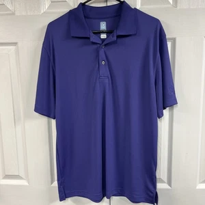 PGA Tour Hombre Air Flux Púrpura Poliéster Rendimiento Polo Talla M - Imagen 1 de 3