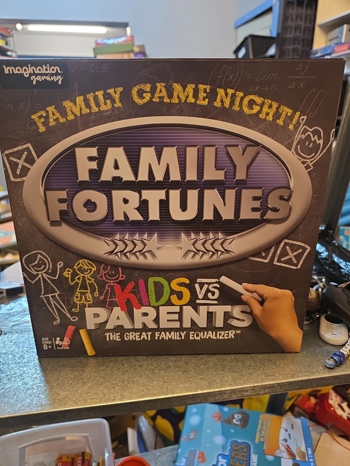 350. Family Fortunes Kids vs Parents Board Game Complete Party Family  - Image 1 of 1