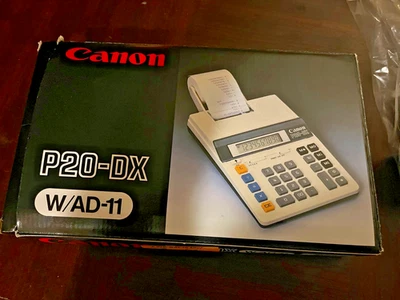 Canon P20-DX Adding Machine with paper rolls - Image 1 of 4