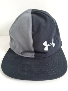 Under Armour Reversible Snapback Baseball Hat Cap Fitted Kids Black Grey Graphic - Picture 1 of 18