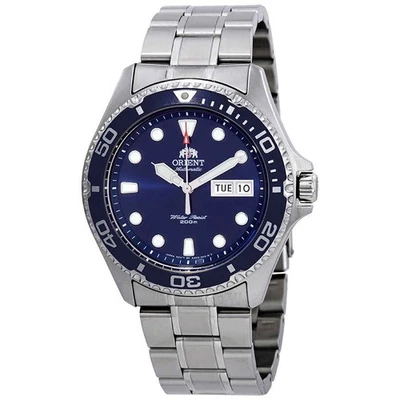 Relógio masculino Orient Ray II automático mostrador azul FAA02005D9 - Imagem 1 de 3