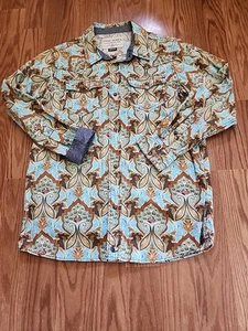 Cody James Jungen Langarmshirt Pearl Snap Mehrfarbig Größe Xl - Bild 1 von 9