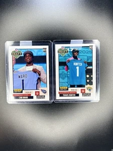 2025 Panini Instant NFL Draft Combo Cam Ward Travis Hunter RC Rookie Presale - Picture 1 of 9