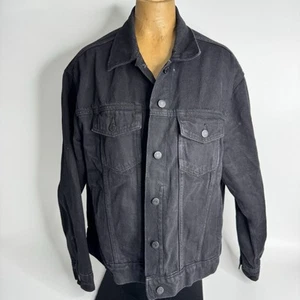 Old Navy Jean Jacket Women’s Size XL Black Denim Classic - Picture 1 of 5