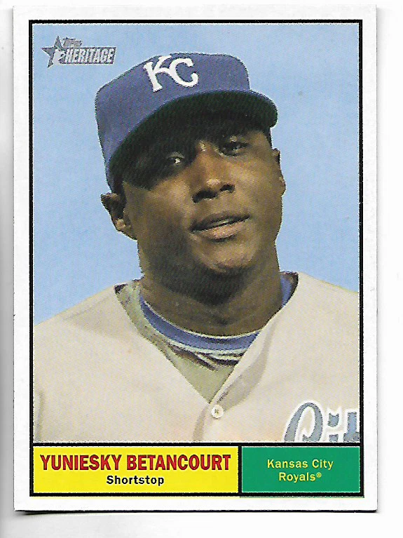 2010 Topps Heritage Yuniesky Betancourt Card - Image 1 of 1
