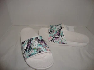 Nuevas sandalias clásicas Crocs Tiedye diapositivas gráficos 206520-928 para hombre talla 6 mujeres 8 - Imagen 1 de 6