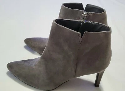 Sam & Libby Gris Imitación Gamuza Botines Tacones Talla 9.5 NUNCA USADOS Foto 1 de 4