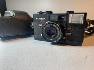 KONICA C35 Black Compact Auto Rangefinder camera 38mm f2.8 lens - Picture 1 of 9