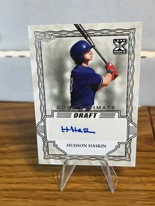2020 Leaf Ultimate Draft Hudson Haskin #BA-HH1 Auto - Picture 1 of 2