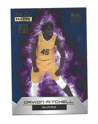 /5 SP 2022 Wild Card Matte National Convention Rising Heat RHN-4 Davion Mitchell - Image 1 of 2