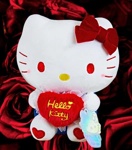 Sanrio Hello Kitty Valentine's Day Plush Doll Red Heart Authentic Japan Soft Toy - Picture 1 of 14