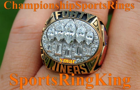 1994 San Francisco 49ers 5th Super Bowl Championship 10K REAL Balfour Ring Cover