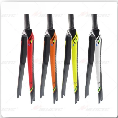 Horquilla de bicicleta de carretera de fibra de carbono completa brillante/mate 700C * 25C freno de llanta piezas de ciclismo Foto 1 de 4