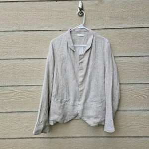 CP Shades beige linen blazer size large - Picture 1 of 6
