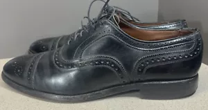 Allen Edmonds Strand 6115 Herren 10C schwarz Leder Kappe Zehe Oxford eleganter Schuh LESEN - Bild 1 von 24