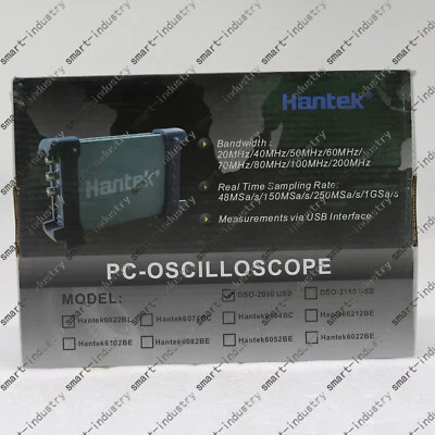 DSO2090 Hantek 100MSa/s PCUSB Digital Oscilloscope 2CHs 40MHz 8Bit Analyzer New - Image 1 of 4