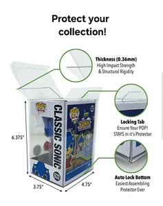 Set 1 5 10 20 50 Pop Schutzhülle (0,36 mm) für 4" Funko POP Vinyl Figuren VERKAUF - Bild 1 von 9