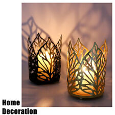 Leaves Style Tea Light Candle Holders Metal Classic Home Desktop Decoration