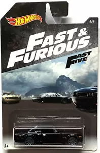 HOT WHEELS FAST & FURIOUS BLACK NISSAN SKYLINE FAST FIVE 4/6 NEW IN PROTECTOR - Picture 1 of 5